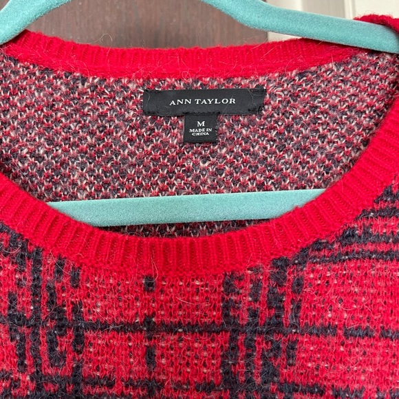 SOLD 3 for $20 Ann Taylor Plaid Wool Sweater - Picture 6 of 7